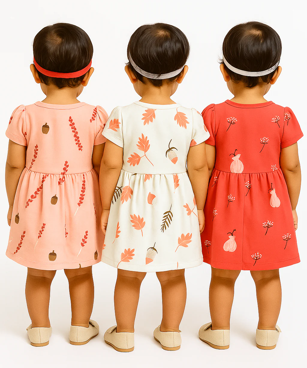 Regular Use Frock / Girls Casual Frock | Soft & Comfortable Kids Dress