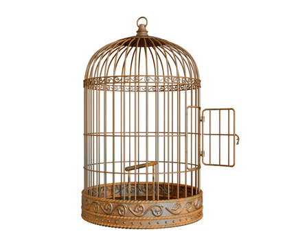 Luxurious Bird Cage, Hanging Cage for Small & Medium Birds